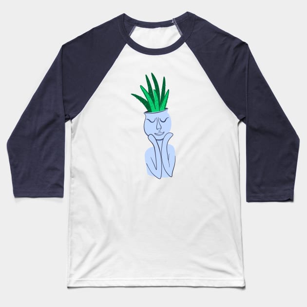 Aloe Vera. Indoor plant in flowerpot Baseball T-Shirt by DanielK